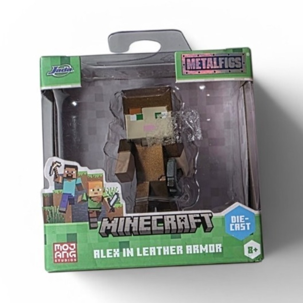 Jada Minecraft Metalfigs Alex Action Figure Die-Cast Boxed Age 8+